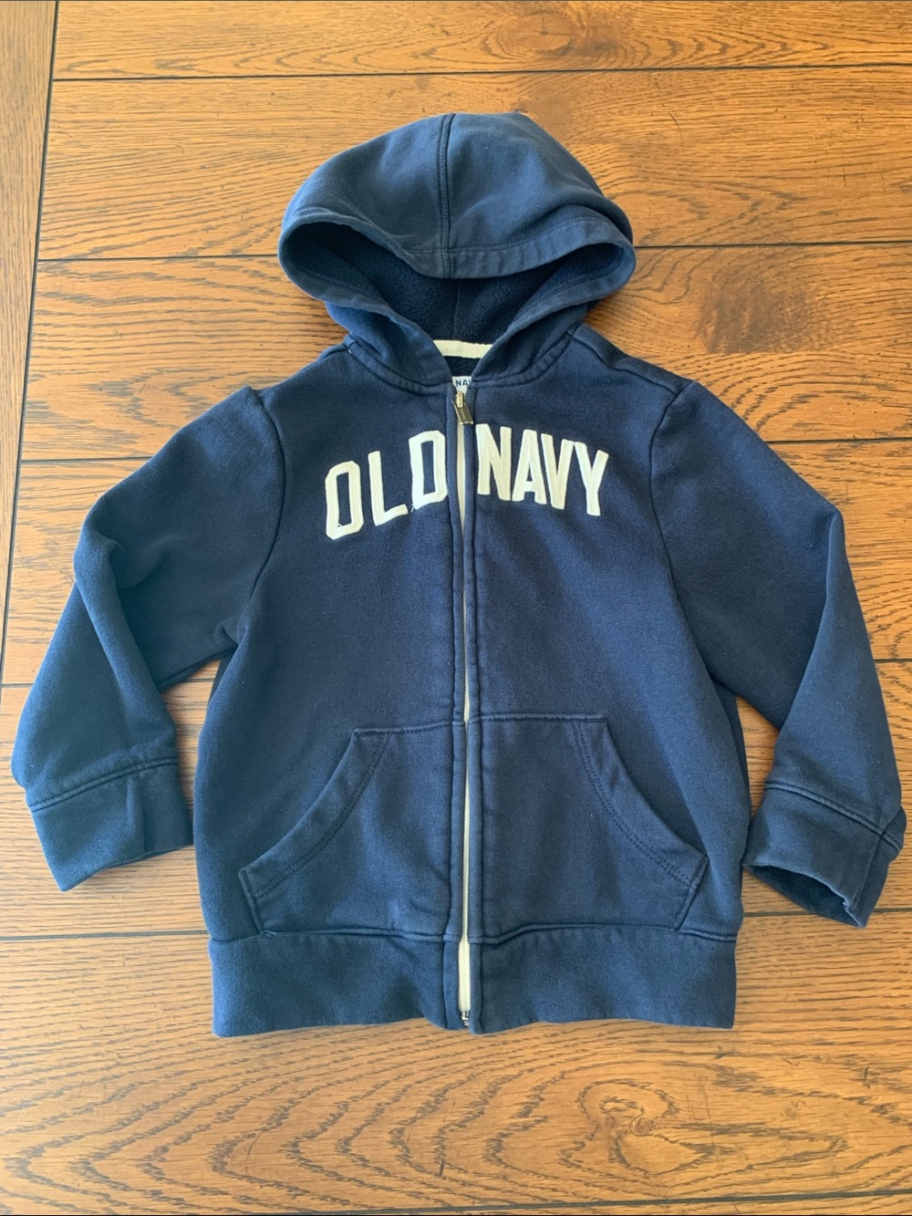 Old Navy Navy Blue Zip-Up Hoodie 4T